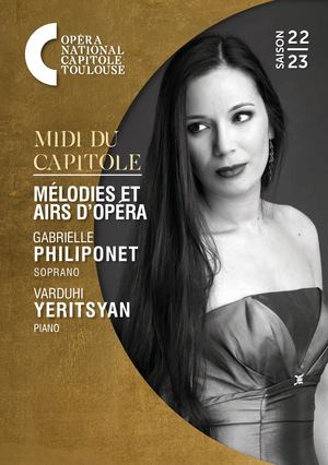 PROGRAMME DU RÉCITAL DE GABRIELLE PHILIPONET