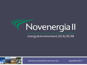 Albert Mitja Sarvise Grupo NovEnergia el referente internacional de energia renovable Sep2011