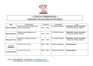 Calendrier Formations Coach Commercial G7 Google Docs