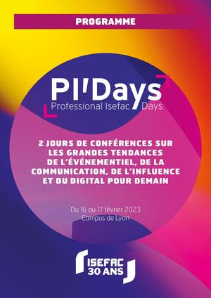 Programme PI'Days ISEFAC Lyon
