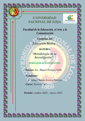 Portafolio Metodología