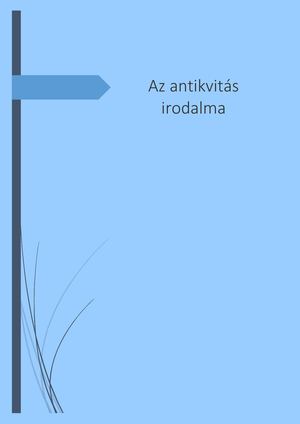 Az Antikvitás Irodalma