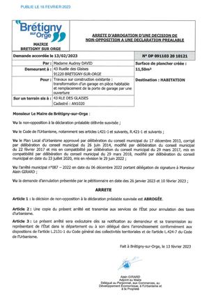 ARRETE ABROGATION DP 20 10121