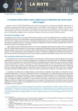 La Note Du Cesa N°474