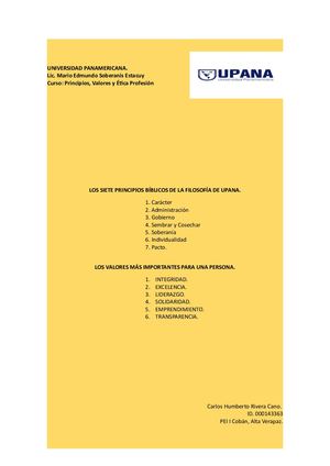 Los Siete Principios Bíblicos