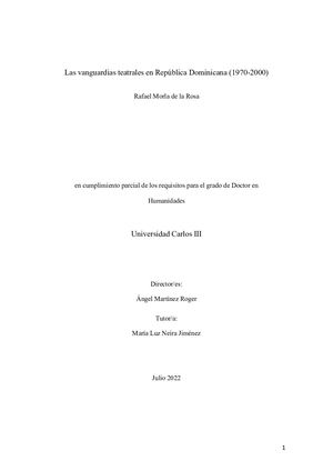 Las Vanguardias Teatrales Dominicanas Rafael Morla Tesis 2022 (1)