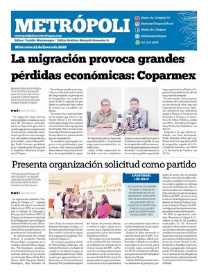 Metrópoli, Miércoles 22 De Enero De 2020