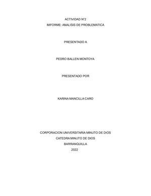 Actividad N°2 Catedra Uniminuto