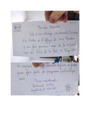 Encouragement républicain du député d'une circonscription littorale abritant le premier port coquiller de France