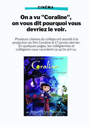 Critiques Coraline