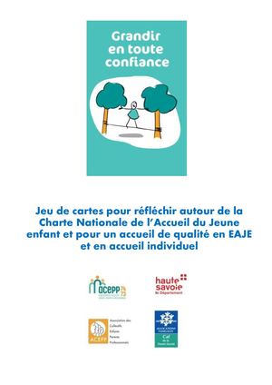 Présentation Jeu grandir en confiance