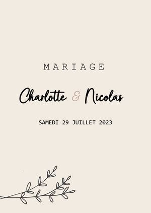 Faire Part Cocktail Et Retour Mariage 2023