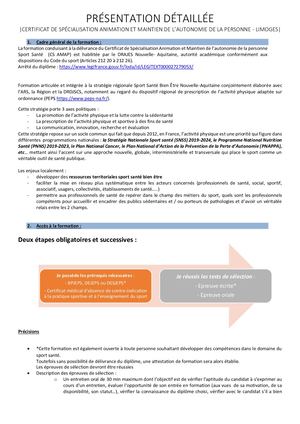 Fiche Détaillée - CS AMAP - Limoges