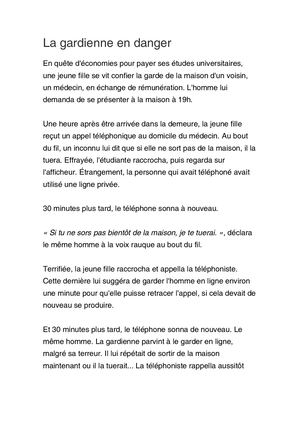 Histoires d'horreur