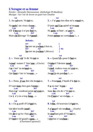 L'ivrogne Et Sa Femme