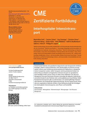 11 Interhospitaler Intensivtransport