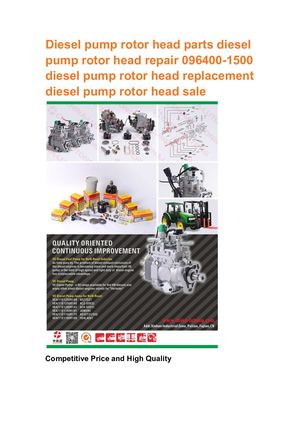 Diesel Pump Rotor Head Parts Diesel Pump Rotor Head Repair 096400 1500 Diesel Pump Rotor Head Replacement Diesel Pump Rotor Head Sale
