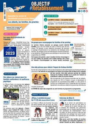 Newsletter Ariane N°10 -Février 2023 - Les aidants, les familles, les proches"