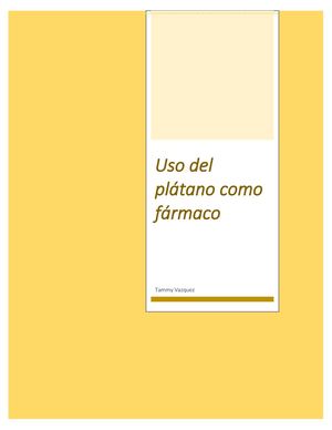 Uso Del Plátano Como Fármaco