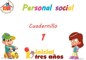 Cuadernillo 1 Personal Social 3 Años 2