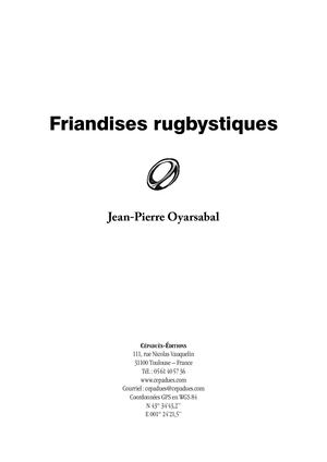 Extrait 2014 Friandises rugbystiques. Miscellanées de rugby