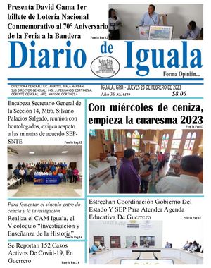 Jueves 23 De Febrero De 2023 Diario De Iguala