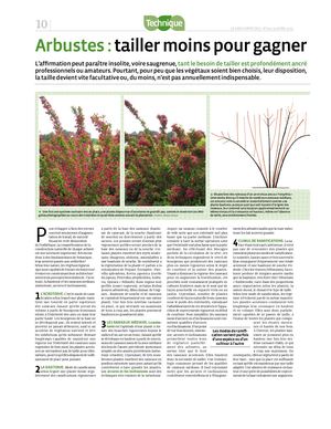 (ARBO-27) Arbustes-Tailler Moins Pour Gagner Plus