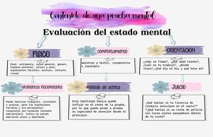 Mentefacto Del Contenido De Un Examen Mental Eva De Alba