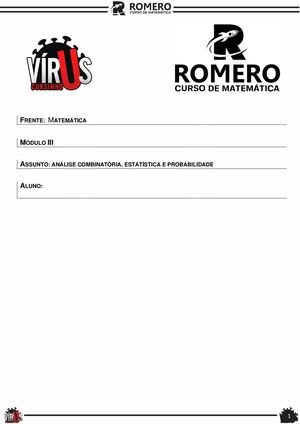 Módulo 03 Análise Combinatória, Probabilidade E Estatística Gráfica