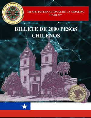 Billete De 2000 Pesos Chilenos. Museo Internacional De La Moneda