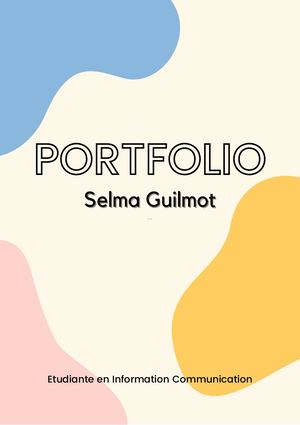Guilmot Selma Port Folio