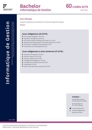 Informatique de Gestion 60 ECTS