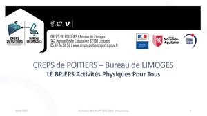 Bpjeps Apt Limoges Présentation Formation