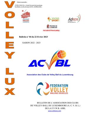 Volley Lux N° 04 Du 22 02 2023