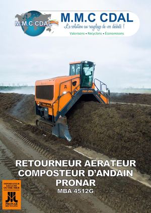 90 - Retourneur aérateur composteur d'andain PRONAR MBA 4512G