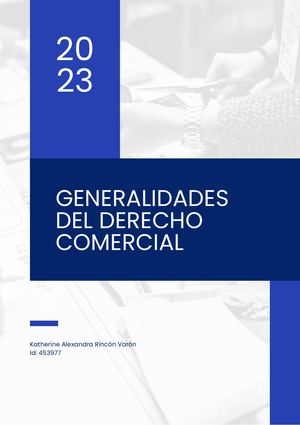 Generalidades Del Derecho Comercial Todas Las Cartillas