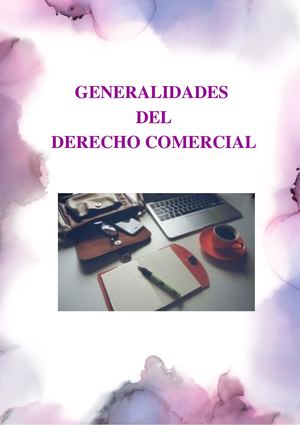 Parte 1 Generalidades Del Derecho Comercial