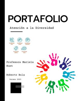 Portafolio de Atención a la diversidad