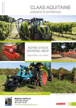 CLAAS AQUITAINE Catalogue Matériel Neuf 2023