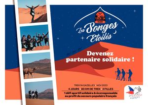 Trek'in Gazelles 2023 - Plaquette partenaire solidaire