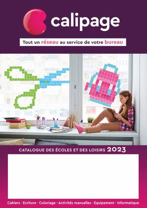 Catalogue ECOLES 2023 CALIPAGE
