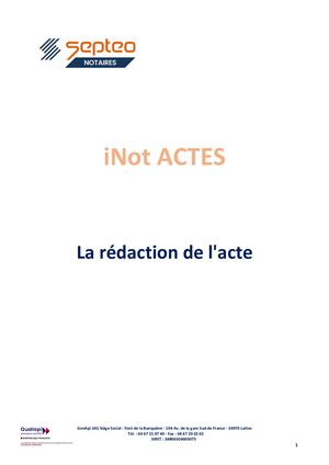 008 La Rédaction De L'acte