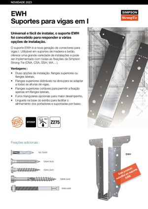 Ewh Suportes para vigas em I PT