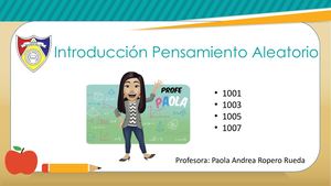 Introducción Pensamiento Aleatorio