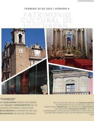 Patrimonio Cultural Huichapan