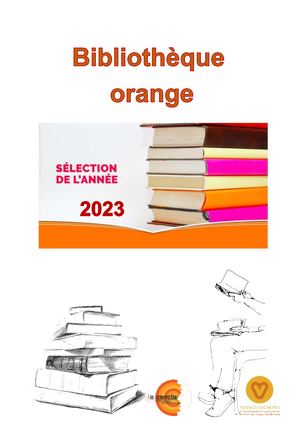 Sélection Bibliothèque Orange 2023