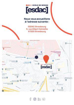 Plan d'accès ESDAC Strasbourg