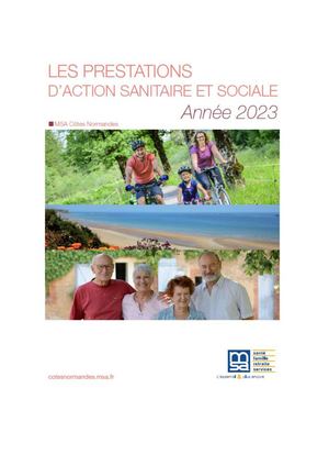 Brochure Prestations d'action sanitaire & sociale 2023