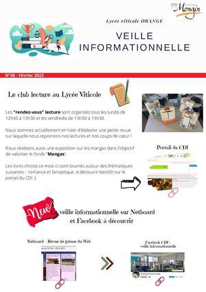 Veille Informationnelle N°26 Février 2023