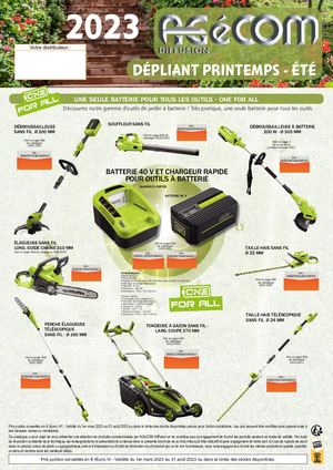 Dépliant Agécom printemps-été 2023